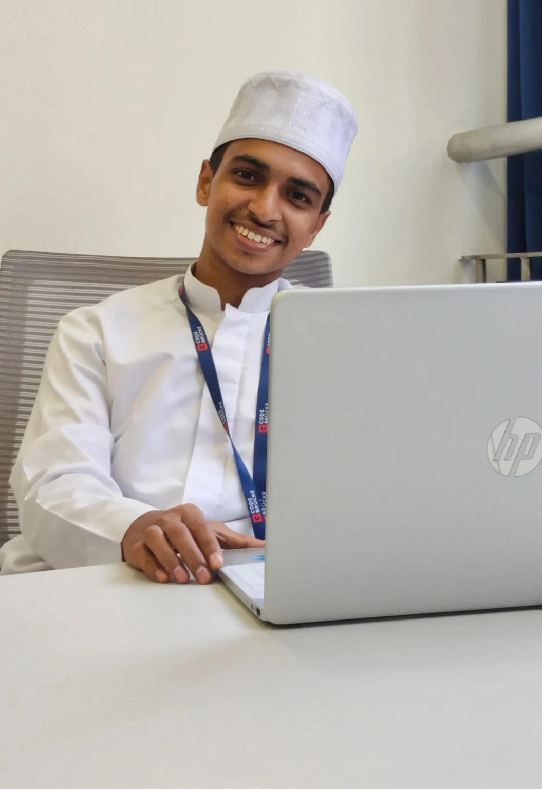 Muhammed ajnas sitting proudly in a meeting as the best freelance digital marketer in malappuram